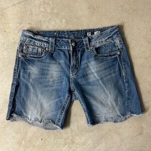 Miss Me Light Blue Jean Shorts